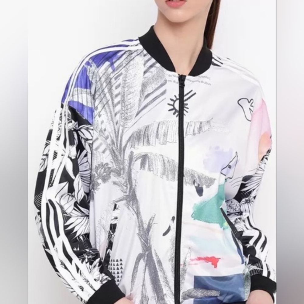 ADIDAS FARM RIO Jacket Women   Passion Floral Originals Trefoil